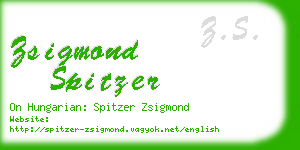 zsigmond spitzer business card